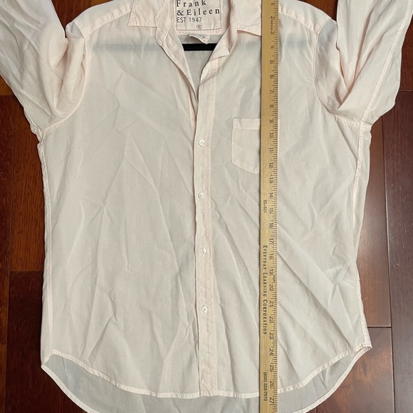 Frank & Eileen Eileen Shirt Baby Pink Button Down Long Sleeve Women's Sz S B10 - Picture 13 of 14